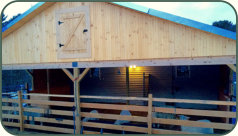 Barn used for lambing - Salmon Run Farms