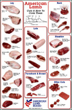 American Lamb Board lamb cuts chart